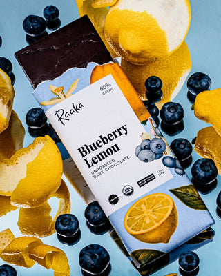 Raaka Chocolate - 60% Blueberry Lemon Bar - Spring Easter Limited Batch