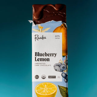 Raaka Chocolate - 60% Blueberry Lemon Bar - Spring Easter Limited Batch
