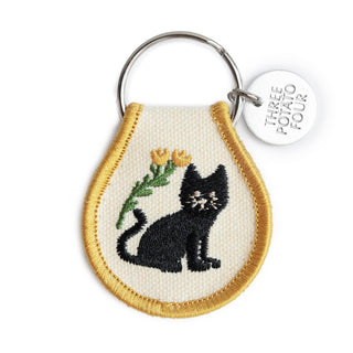 Three Potato Four - Patch Keychain - Black Cat