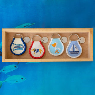 Three Potato Four - Patch Keychain - Sweater Dog