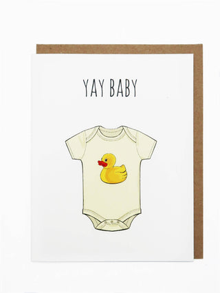 Noted By Copine - Yay Baby - Hand Illustrated Baby Card