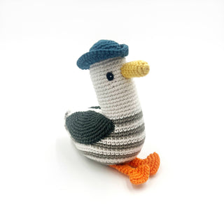 Pebble - Stuffed Ocean Toy - Seagull Rattle
