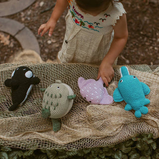 Pebble - Handmade Stingray Rattle – The Perfect Beach Baby Toy