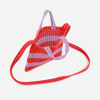 VERLOOP | knits - Stripe Raffia Mini Tote