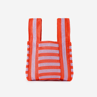 Raffia Stripe T-Shirt Bag