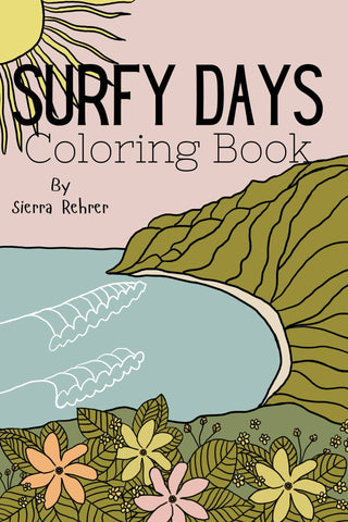 Sierra Rehrer Designs - Surfy Days Coloring Book