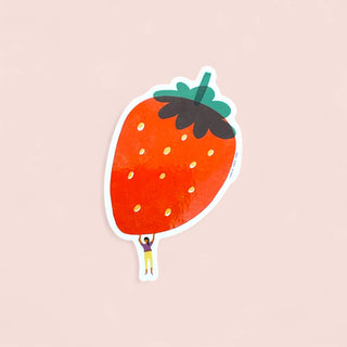 Carolyn Suzuki - Fraise - Die Cut Sticker