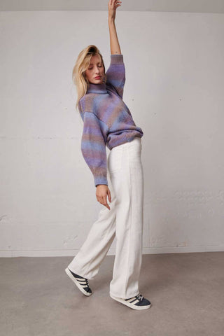 WHAM PEARL Trendy Corduroy Wide Leg Pant: 40