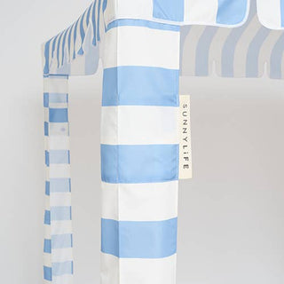 Beach Cabana Le Weekend Mid Blue Cream