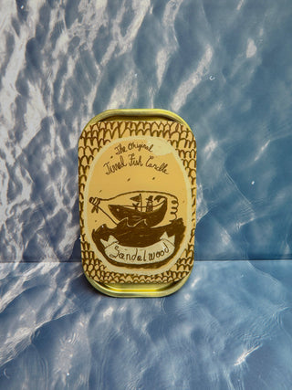 Tinned Candle - Tinned Fish Candle - Sandalwood