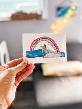 Sierra Rehrer Designs - Hang Ten Watercolor Card