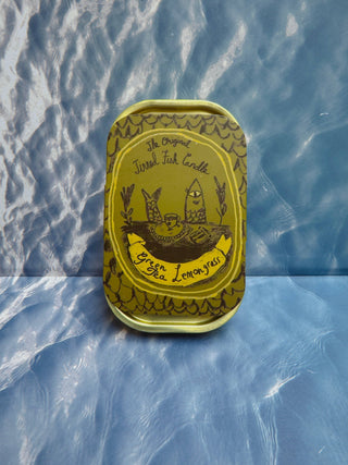 Tinned Candle - Tinned Fish Candle - Green Tea & Lemongrass