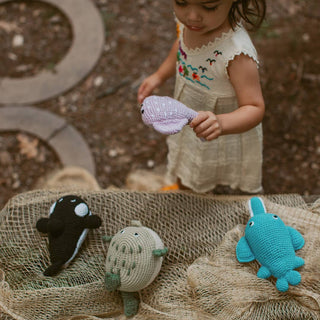 Pebble - Handmade Stingray Rattle – The Perfect Beach Baby Toy