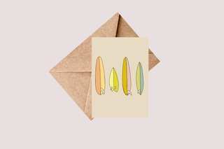 Sierra Rehrer Designs - Boho Surfboard Quiver Card