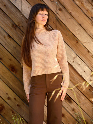 Teddy Sweater, Pale Pink